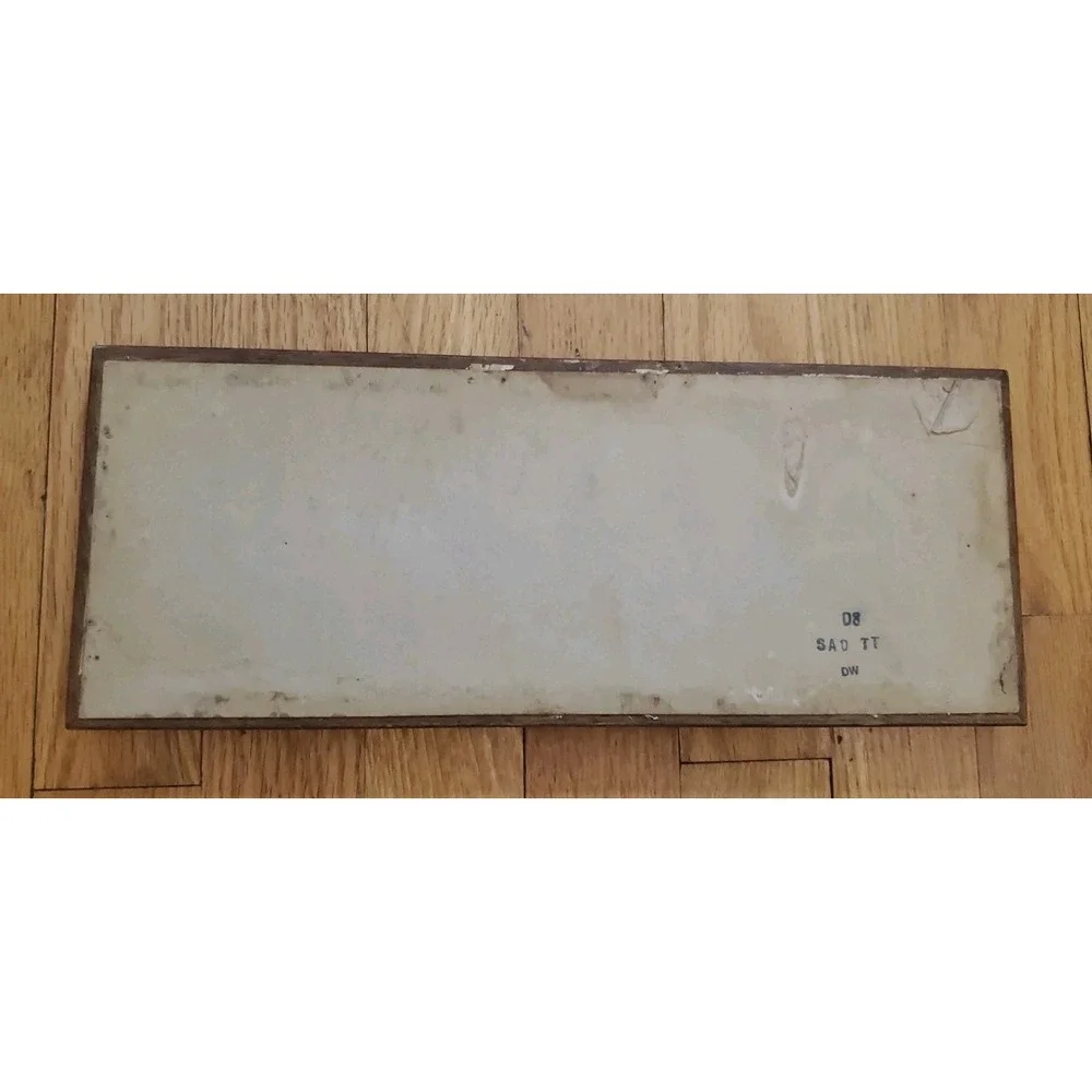 Vintage Wood Rectangle Mirror Cottagecore
